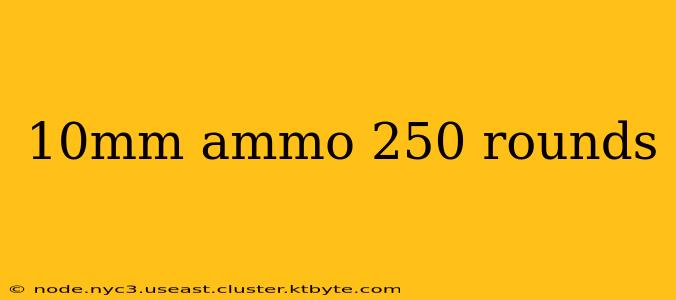 10mm ammo 250 rounds