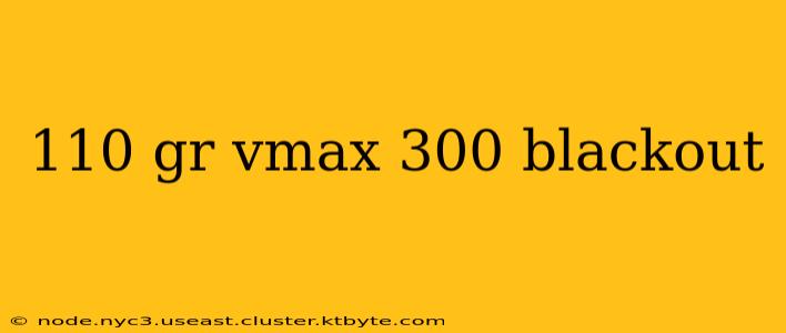 110 gr vmax 300 blackout