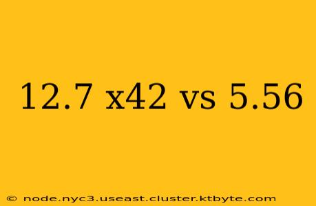 12.7 x42 vs 5.56