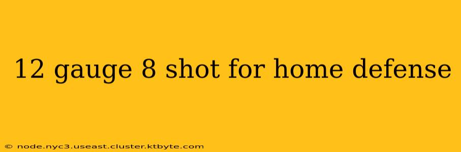 12 gauge 8 shot for home defense