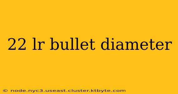 22 lr bullet diameter