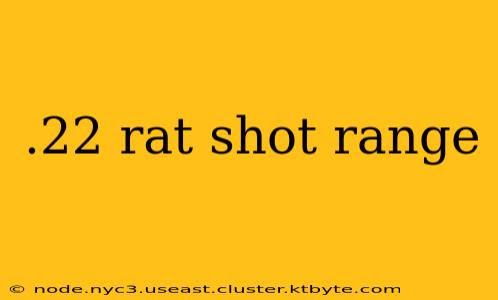 .22 rat shot range