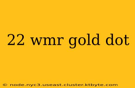 22 wmr gold dot