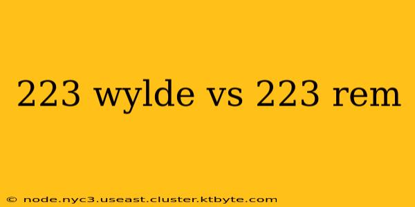 223 wylde vs 223 rem