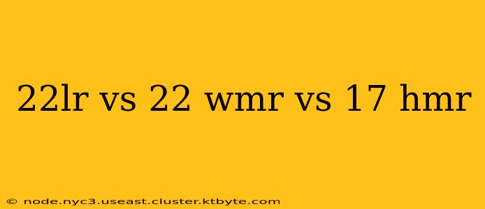 22lr vs 22 wmr vs 17 hmr