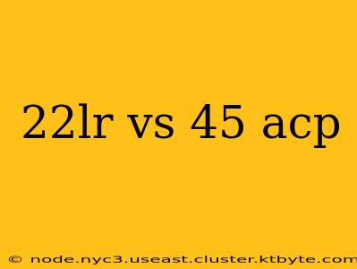 22lr vs 45 acp