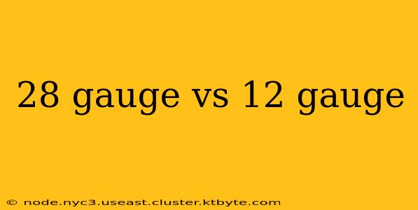 28 gauge vs 12 gauge