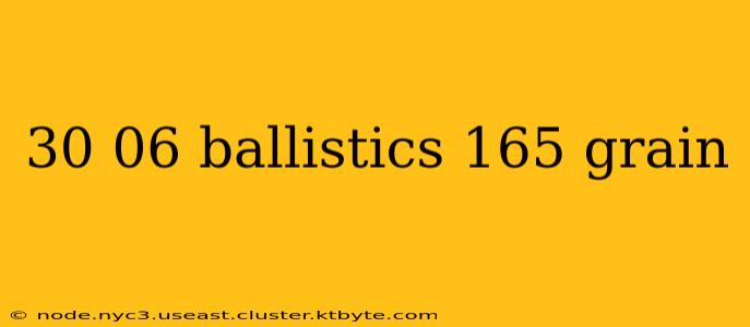 30 06 ballistics 165 grain