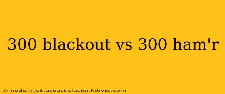 300 blackout vs 300 ham'r