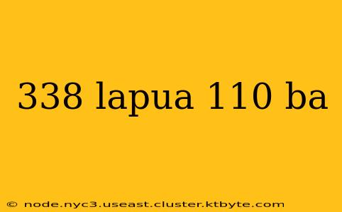 338 lapua 110 ba