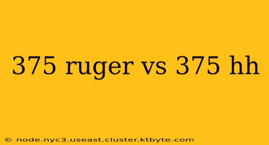 375 ruger vs 375 hh