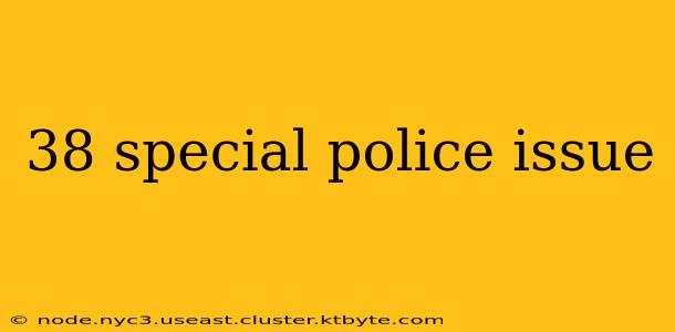 38 special police issue