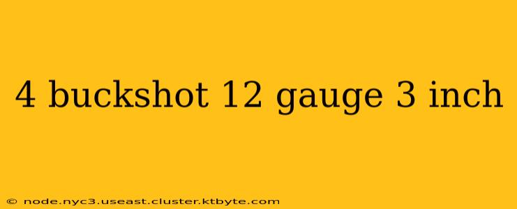 4 buckshot 12 gauge 3 inch