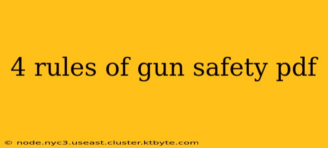 4 rules of gun safety pdf