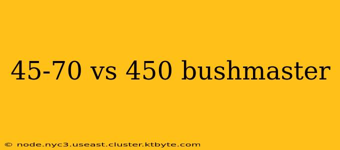 45-70 vs 450 bushmaster