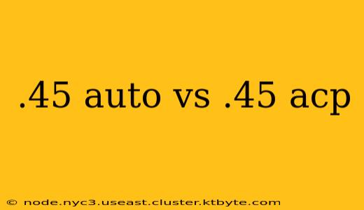 .45 auto vs .45 acp