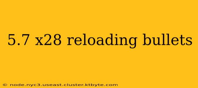 5.7 x28 reloading bullets