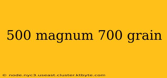 500 magnum 700 grain