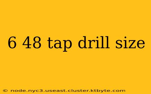 6 48 tap drill size