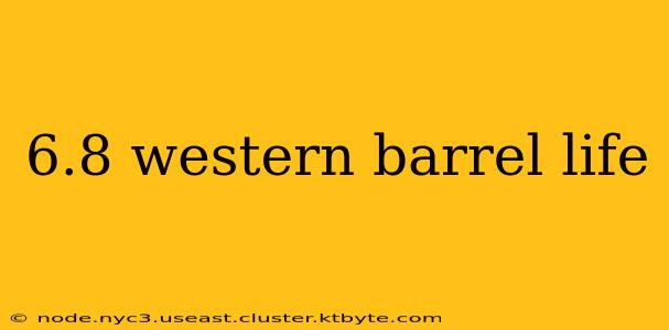 6.8 western barrel life