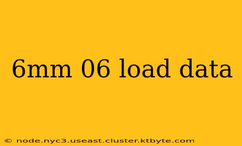 6mm 06 load data