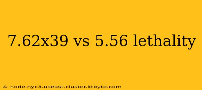 7.62x39 vs 5.56 lethality