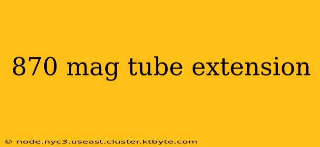 870 mag tube extension