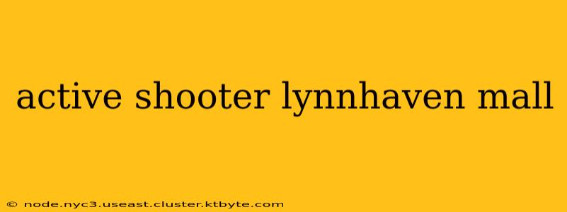 active shooter lynnhaven mall