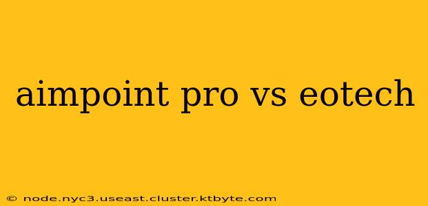 aimpoint pro vs eotech