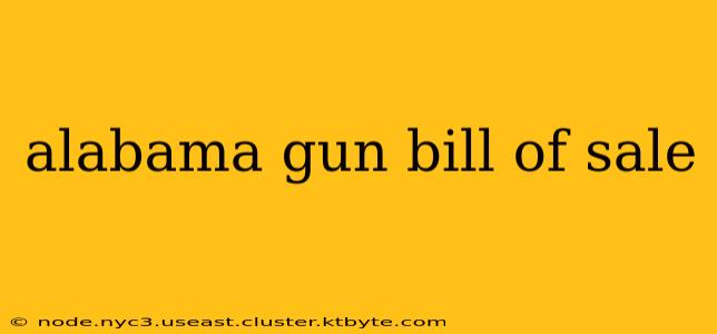 alabama gun bill of sale