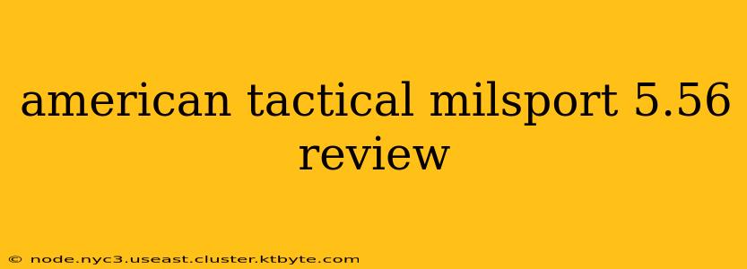 american tactical milsport 5.56 review