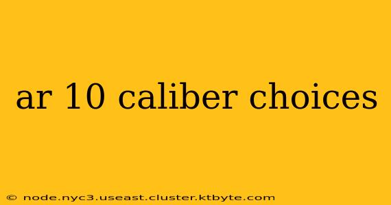 ar 10 caliber choices