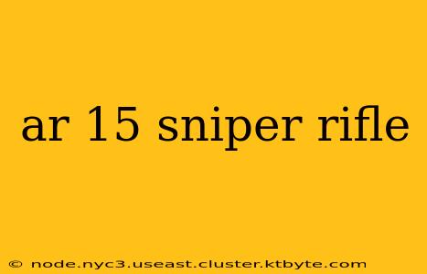 ar 15 sniper rifle