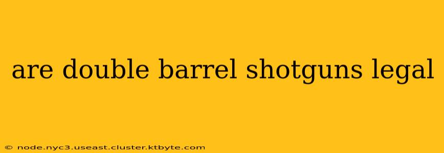 are double barrel shotguns legal