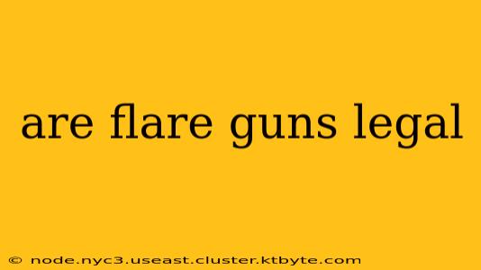 are flare guns legal