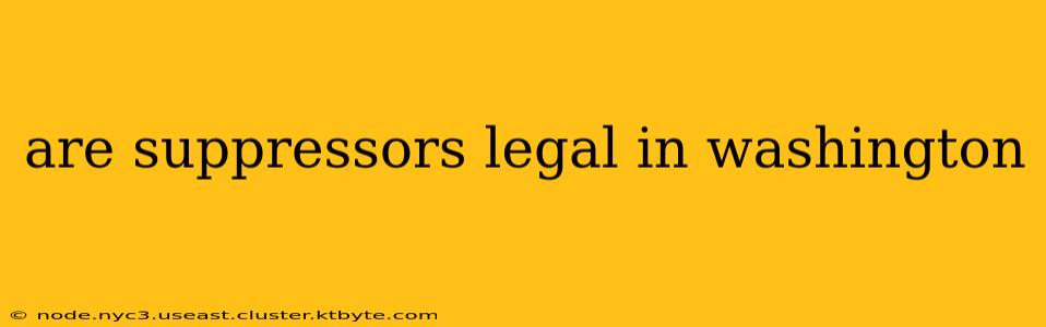 are suppressors legal in washington