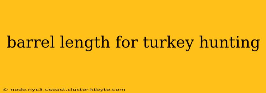 barrel length for turkey hunting