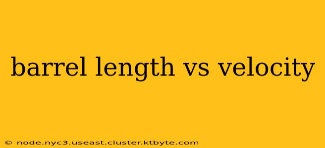 barrel length vs velocity