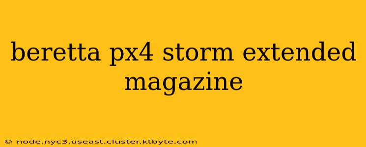 beretta px4 storm extended magazine