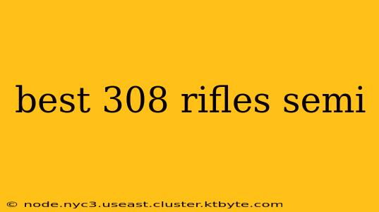 best 308 rifles semi