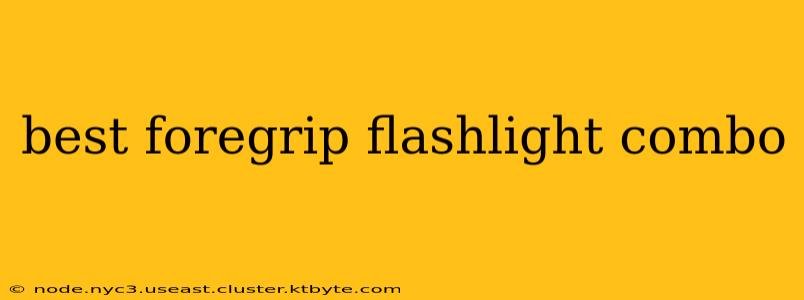 best foregrip flashlight combo