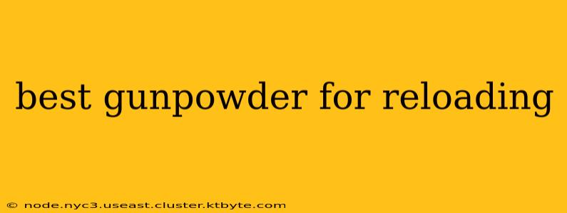 best gunpowder for reloading