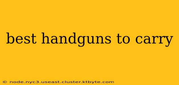 best handguns to carry