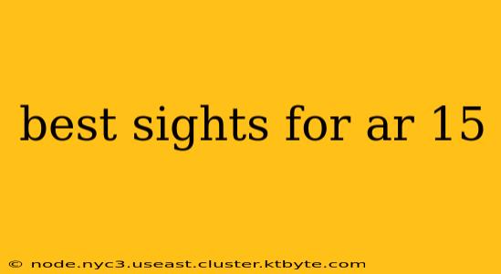 best sights for ar 15