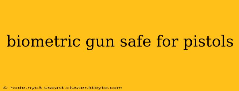 biometric gun safe for pistols