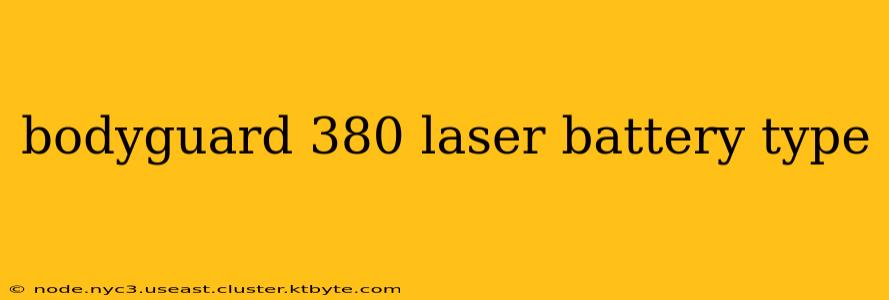 bodyguard 380 laser battery type