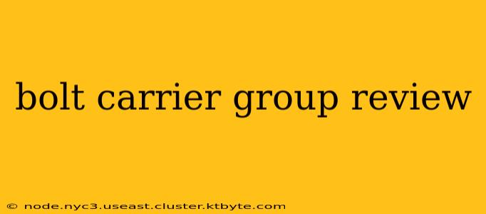 bolt carrier group review