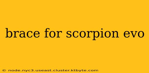 brace for scorpion evo