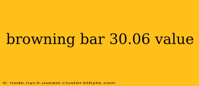 browning bar 30.06 value