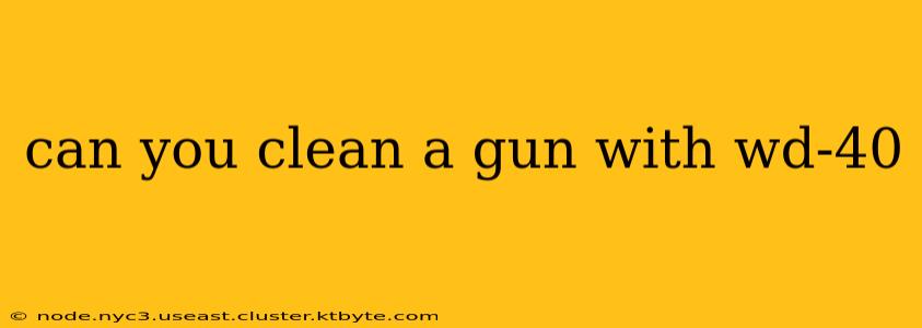 can you clean a gun with wd-40